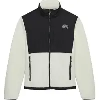 Superdry Parka "POLAR FLEECE HYBRID TREKKER", Herren, Gr. XL, schwarz-weiß (foggy dew, schwarz), Web, Obermaterial: 100% Polyester, relaxed fit normal, Jacken Parka, in toller Fleece Qualität