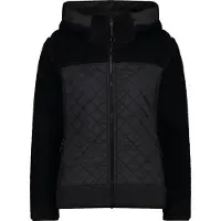 CMP Damen Jacke Woman Jacket Hybrid Fix Hood 33M4196-U901 42 - Nero - 42