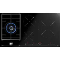 Teka JZC 94313 ABN, Schwarz, Integriert, 90 cm, Kombi, Glas, 4 Zone(n)