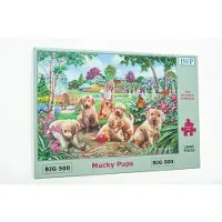 The House of Puzzles Puzzle XXL Teile Mucky Pups 500 Stück Tiere