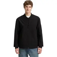 Tom Tailor Bomberjacke DENIM, Herren, Gr. XXL, schwarz, Web, Obermaterial: 100% Polyester. Futter: 100% Polyester, unifarben, regular fit normal, Rippbündchen, Jacken Bomberjacke, mit Taschen