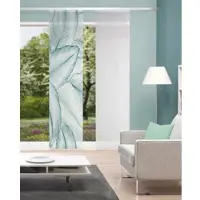 Vision S Schiebegardine "BELEZE", petrol, B:60cm H:260cm, Polyester, Polyester, Gardinen, Schiebegardine, digital bedruckt