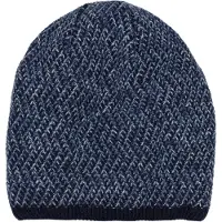 StyleBREAKER Strickmütze "Strick Beanie Mütze Dreieck Bunt mit Thermo-Fleece" 1 Stk.