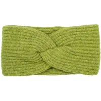 StyleBREAKER Stirnband "Strick Stirnband Rippenmuster Twist Knoten", Damen, grün (limettengrün), Obermaterial: 80% Polyacryl PAN. 20% Wolle WO., Modisch, Mützen Stirnband