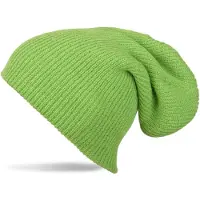 StyleBREAKER Strickmütze "Feinstrick Beanie doppelt gestrickt", Herren, grün, Obermaterial: 100% Polyacryl PAN., Modisch, Mützen Strickmütze