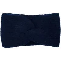 StyleBREAKER Stirnband "Strick Stirnband Rippenmuster Twist Knoten", Damen, blau (dunkelblau), Obermaterial: 80% Polyacryl PAN. 20% Wolle WO., Modisch, Mützen Stirnband