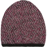 StyleBREAKER Strickmütze "Strick Beanie Mütze Dreieck Bunt mit Thermo-Fleece" 1 Stk.