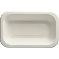 Papstar Siegelschalen aus Zuckerrohr, 15 x 24 cm, weiß 5 x 100 Stück