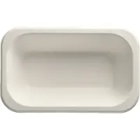 Papstar Siegelschalen aus Zuckerrohr, 15 x 24 cm, weiß 5 x 100 Stück