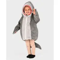 Den Goda Fen Hai Verkleidungsjacke für Kinder 98-104 cm grau