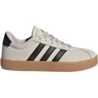 Adidas 1100000002199 SPORTSWEAR "VL COURT 3.0", Mädchen, Gr. 32, beige (alumina, core schwarz, gum 3), Leder, Synthetik, Schuhe 1100000002199, inspiriert vom Design des Handball Spezial