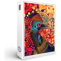 Raxxa Premium-Puzzle "Cassowary in Aborigine Dot Art Style", 1000 Teile