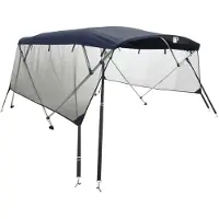 Syfax 4-Bow Bimini-Top mit Mesh-Seitenteilen 243x(185-198)x137 cm