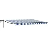 vidaXL Manuelle Gelenkarmmarkise mit LEDs 4 x 2 m