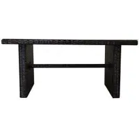 OXM Opal Technorattan Gartentisch Technorattan braun 140 x 65 x 70 cm