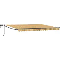 vidaXL Manuelle Gelenkarmmarkise mit LEDs 5 x 3 m