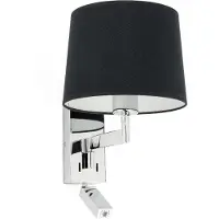 Faro 68493-03, Oberfläche, E27, IP20, Schwarz, Chrom