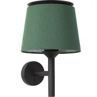 Faro Savoy Schwarz Wandleuchte Grün Schirm