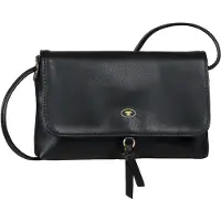 Tom Tailor Luna Damen Überschlagtasche Umhängetasche Klein Schwarz
