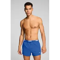 Puma Badeshorts "SWIM MEN LOGO SHORT SHORTS 1P" Seitentaschen, Gesäßtasche mit Reißverschluss, Kordelzug
