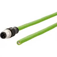 METZ CONNECT Anschlussleitung M12 Stecker 4-polig D-kodiert, 1 m