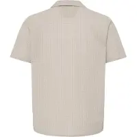 Blend Kurzarmhemd "Kurzarmhemd BHBarny Cuba", Herren, Gr. M, N-Gr, beige (crockery), Obermaterial: 98% Baumwolle CO. 2% Elasthan EL., Hemden Kurzarmhemd