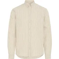 Blend Langarmhemd "Langarmhemd BHAdas", Herren, Gr. M, N-Gr, beige (cornstalk), Obermaterial: 65% Baumwolle CO. 35% Polyester PES., Hemden Langarmhemd
