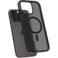Spigen Ultra Hybrid T MagFit Hülle für iPhone 16 Pro [Kamerasteuerung abgedeckt] [MagSafe-kompatibel] - Frost-Schwarz
