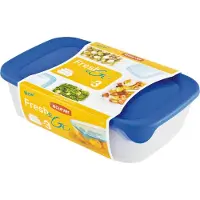 CARUNO Curver zestaw pojemników fresh&go 2l+1l+0,5l /niebieski/ transparentny