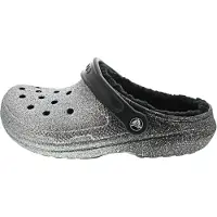 Crocs Classic Glitter Lined Clo 205842-067 (37/38/black-silver)