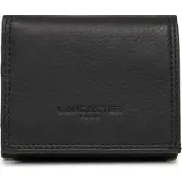Lancaster Geldbörse/Portemonnaie, weich, Vintage-Stil, Schwarz