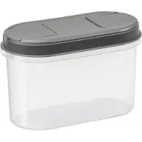PLAST TEAM Vertriebs GmbH plast team Trockenvorratsdose Margerit 1,1 Liter grau transparent