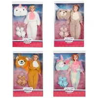 Toi Toys Teenagerpuppe Lauren Onesie - Plüschpuppe 30 cm mehrfarbig