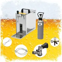 Ich-zapfe Komplett Set - Zapfanlage, Bierzapfanlage, Bierkoffer, Durchlaufkühler PYGMY 25 1-leitig Trockenkühler, 35 Liter/h, KeyKeg