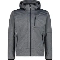 CMP Herren Softshell Jacke Zip Hood 3A01787N-M-U439 58 - Alluminio Melange - 58