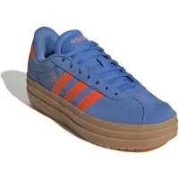 Adidas Damen Sneaker Vl Court Bold 40031-4, 40031-4.5, 40031-5, 40031-5.5, 40031-6, 40031-6.5, 40031-7, 40031-7.5, 40031-8 ADI-IH9154 ray blue/impact orange/gum 4.5