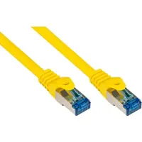 Varia Cat. 6A S/FTP Patchkabel mit Rastnasenschutz, 15m, gelb