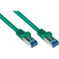 Varia Cat 6A Patchkabel mit Rastnasenschutz, S/FTP, 15m, Grün