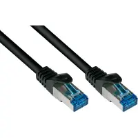 Varia Patchkabel Cat.6A SFTP, 7,5m, SmartFLEX, schwarz, halogenfrei