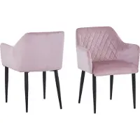 SIT Möbel SIT&CHAIRS Armlehnstuhl 2er-Set Samt