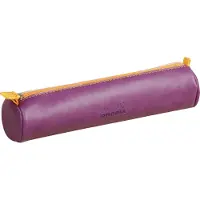 Rhodia 318990C, Weiches Federmäppchen, Kunstleder, Violett, Einfarbig, Reißverschluss, Uni