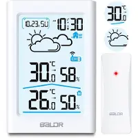 Baldr Wetterstation mit Display BD-911 weiß