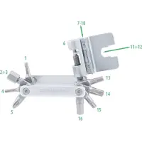 Contec Multitool Tfr-Striker 16 Funktionen Silber