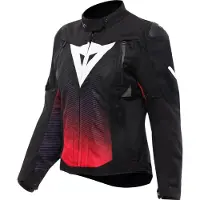 Dainese Super Sprint D-Dry wasserdichte Damen Motorrad Textiljacke, schwarz/rosa, 48