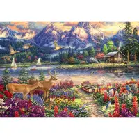 Grafika Puzzle - Spring Mountain Majesty - 1000 Teile Puzzle