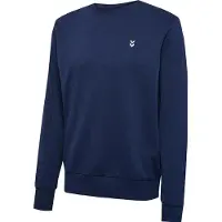 Hummel Sweatshirt "hmlPULSE SWEAT CREWNECK", Herren, Gr. XL, blau (marineblaus), Sweatware, Obermaterial: 60% Baumwolle, 40% Polyester, normal, Rundhals, Sweatshirts Sweatshirt