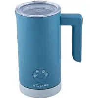 Tognana Porcellane D2DML01IRZU, Automatischer Milchaufschäumer/-wärmer, Blau, Edelstahl, 0,3 l, Blue Sugar Paper, Heiß & Kalt