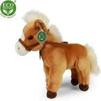 Rappa Braunes Plüschpferd stehend 30 cm ECO-FRIENDLY
