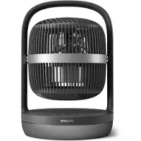 Philips Tischventilator, automatische Drehung, 3 Modi, Schwarz (CX3050/01)