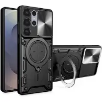 Techsuit CamGuard Pro Back Cover Hlle fr Samsung Galaxy S25 Ultra - Schwarz